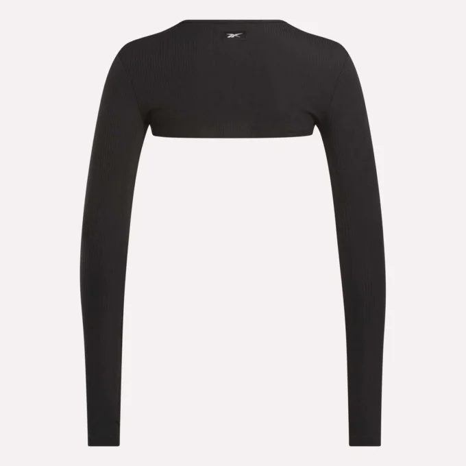 Bolero de punto acanalado para mujer Bolero de punto acanalado para mujer