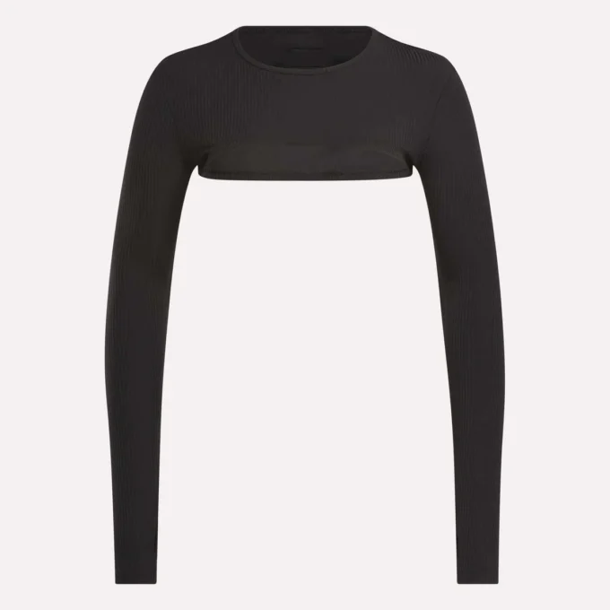 Bolero de punto acanalado para mujer Bolero de punto acanalado para mujer