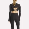 Bolero de punto acanalado para mujer Bolero de punto acanalado para mujer