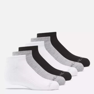 Calcetines básicos de corte bajo para niños, 6 pares