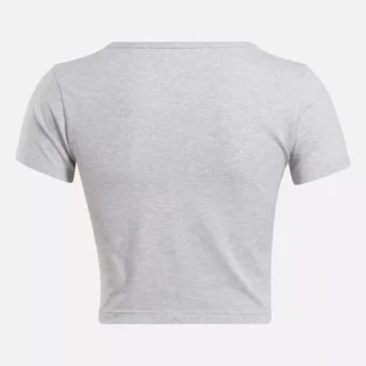 Camiseta corta clásica para mujer
