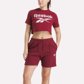 Camiseta corta de manga corta con logo bicolor para mujer