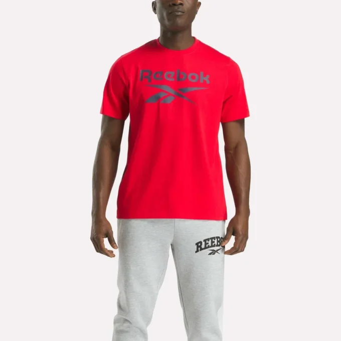 Camiseta de manga corta con cuello redondo y logo grande para hombre Camiseta de manga corta con cuello redondo y logo grande para hombre
