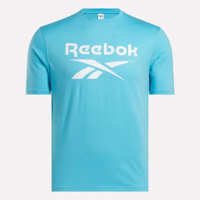 Camiseta de manga corta con cuello redondo y logo grande para hombre Camiseta de manga corta con cuello redondo y logo grande para hombre