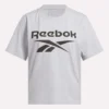 Camiseta de manga corta oversize con logo grande para mujer Camiseta de manga corta oversize con logo grande para mujer