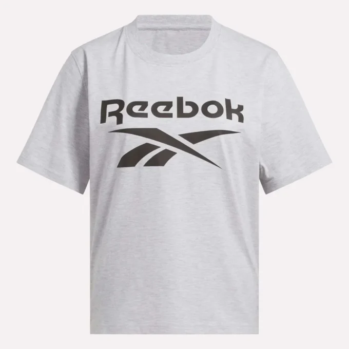Camiseta de manga corta oversize con logo grande para mujer Camiseta de manga corta oversize con logo grande para mujer