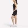 Camiseta sin mangas de canalé para mujer