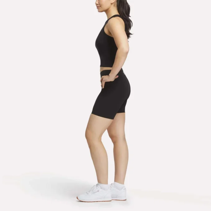 Camiseta sin mangas de canalé para mujer
