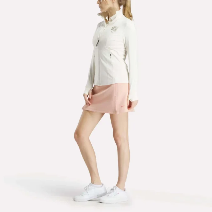 Chaqueta de golf con cremallera completa y costuras de alto rendimiento para mujer Chaqueta de golf con cremallera completa y costuras de alto rendimiento para mujer