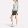 Jersey de golf de manga larga con cremallera 1/4 y tejido jacquard Vector para mujer Jersey de golf de manga larga con cremallera 1/4 y tejido jacquard Vector para mujer