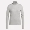 Jersey de golf de manga larga con cremallera 1/4 y tejido jacquard Vector para mujer Jersey de golf de manga larga con cremallera 1/4 y tejido jacquard Vector para mujer