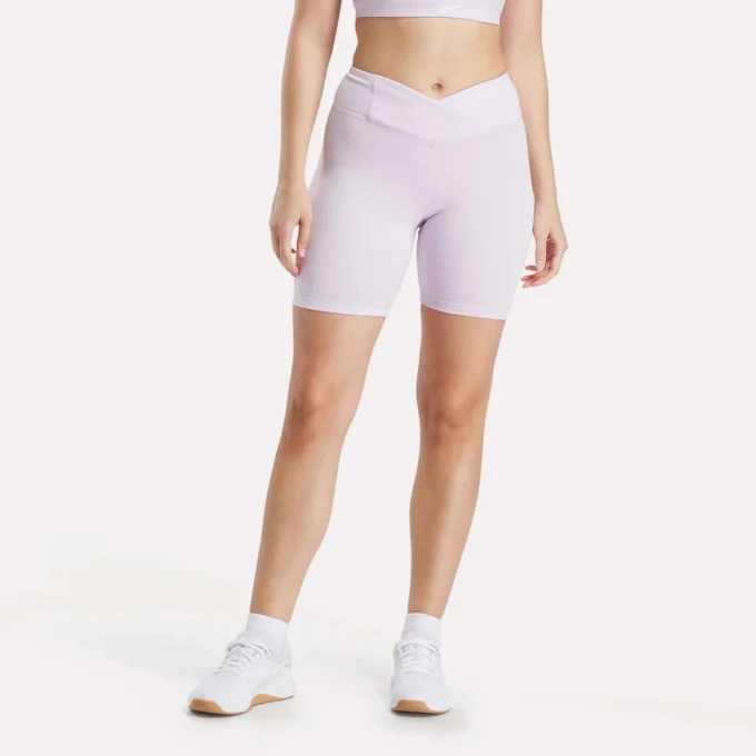 Pantalones cortos de ciclismo de talle alto para mujer