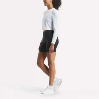Pantalones cortos de ciclismo de talle alto para mujer
