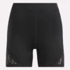Pantalones cortos de ciclista de malla de talle alto para mujer 5″