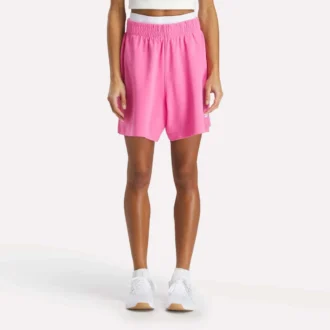 Pantalones cortos de cintura alta Identity para mujer 5″