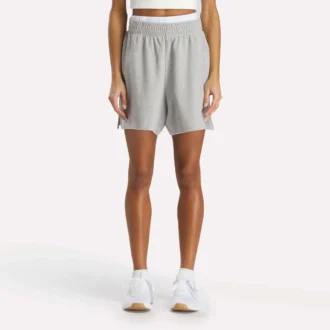 Pantalones cortos de cintura alta Identity para mujer 5″
