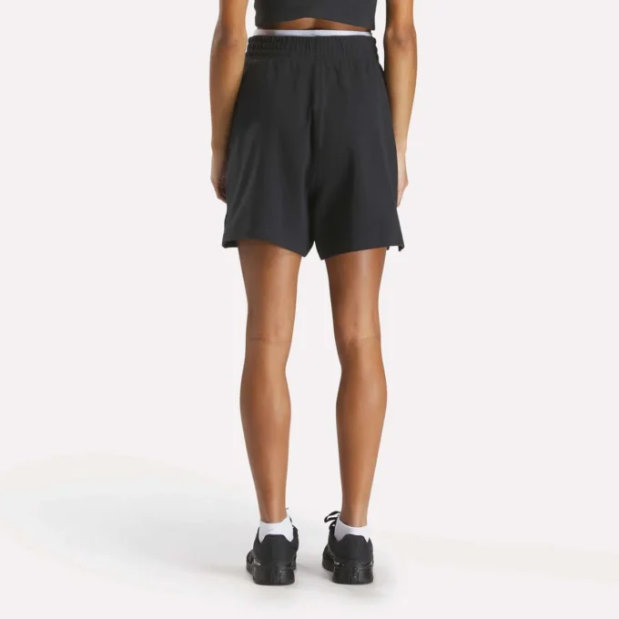 Pantalones cortos de cintura alta Identity para mujer 5″