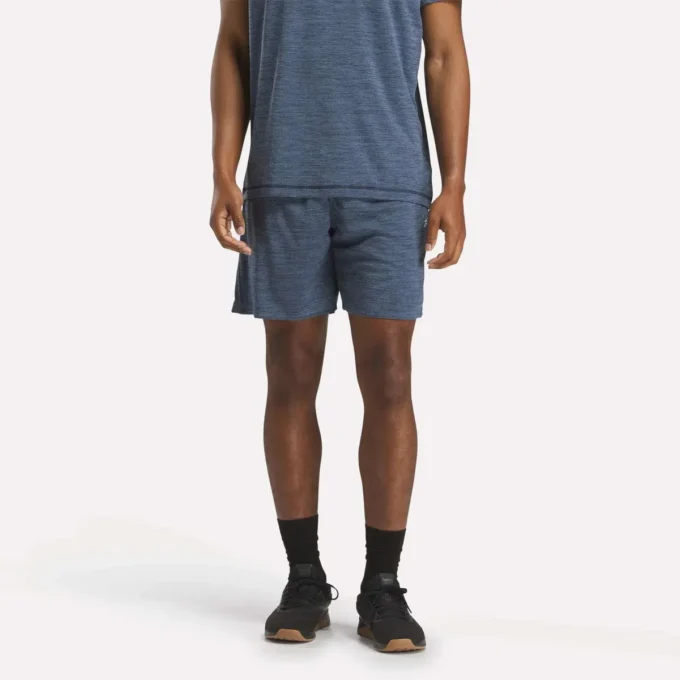 Pantalones cortos de entrenamiento de punto para hombre 7″ Pantalones cortos de entrenamiento de punto para hombre 7″
