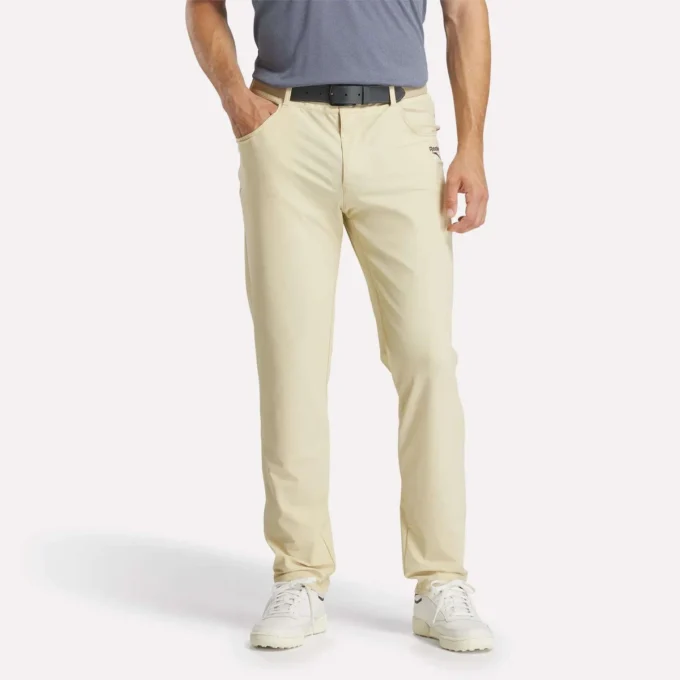Pantalones de golf de corte holgado con 5 bolsillos favoritos de los hombres Pantalones de golf de corte holgado con 5 bolsillos favoritos de los hombres