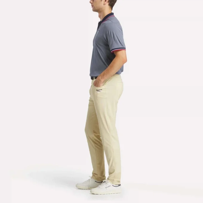 Pantalones de golf de corte holgado con 5 bolsillos favoritos de los hombres Pantalones de golf de corte holgado con 5 bolsillos favoritos de los hombres