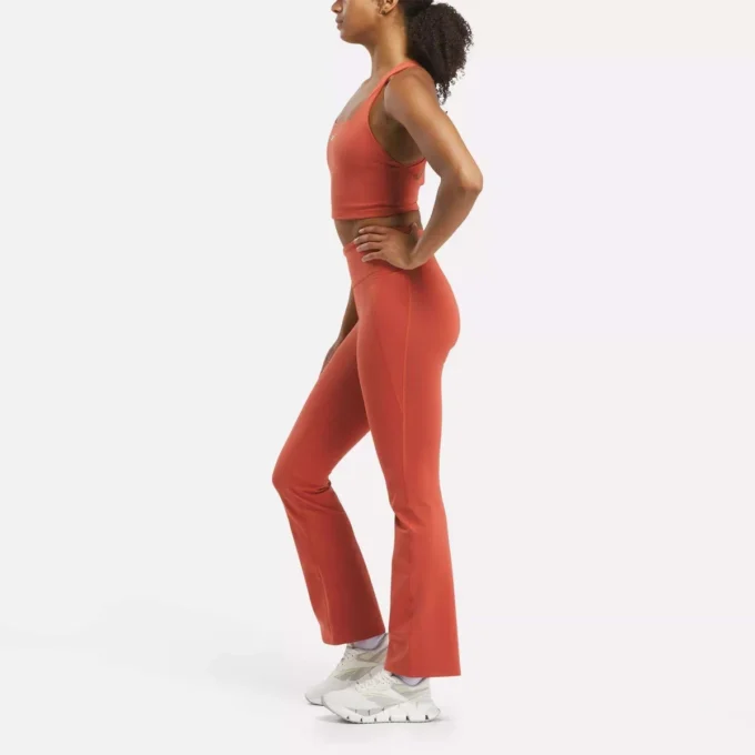 Pantalones mini acampanados de talle alto Lux para mujer
