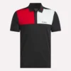 Polo con cuello adherido y bloques de color para hombre