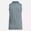 Polo de golf sin mangas Vector Jacquard para mujer