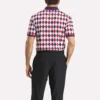 Polo de manga corta Vector Argyle Print para hombre
