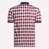 Polo de manga corta Vector Argyle Print para hombre