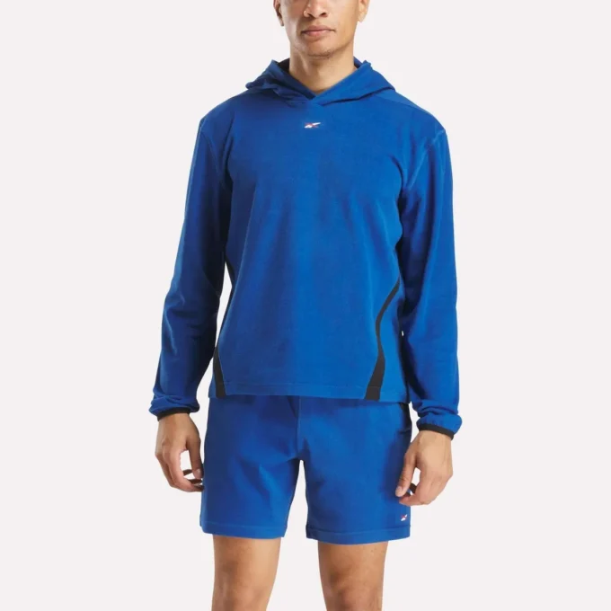 Sudadera con capucha de felpa para hombre