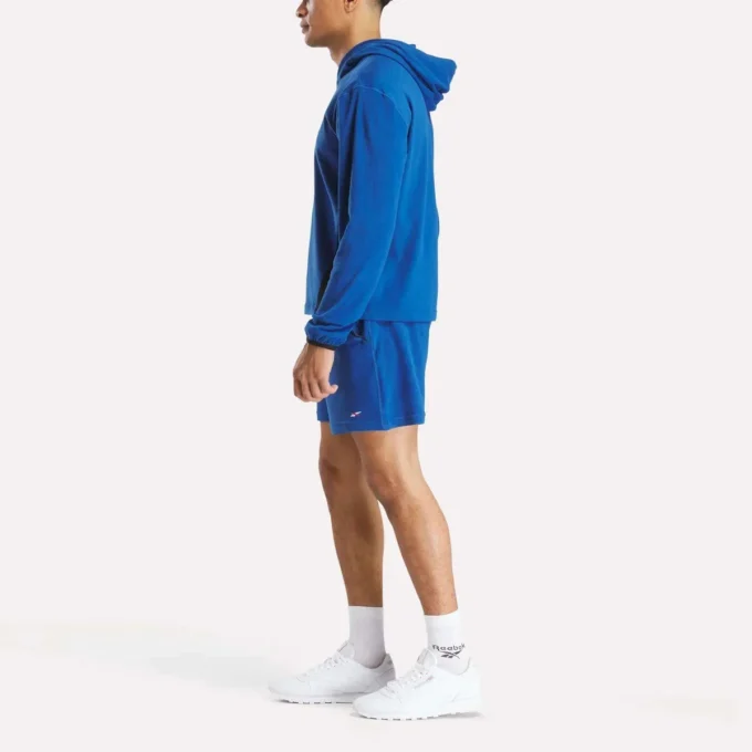 Sudadera con capucha de felpa para hombre