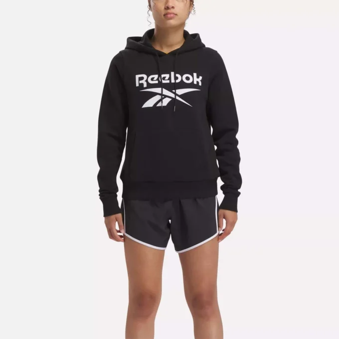 Sudadera con capucha de felpa Reebok Identity Big Logo para mujer