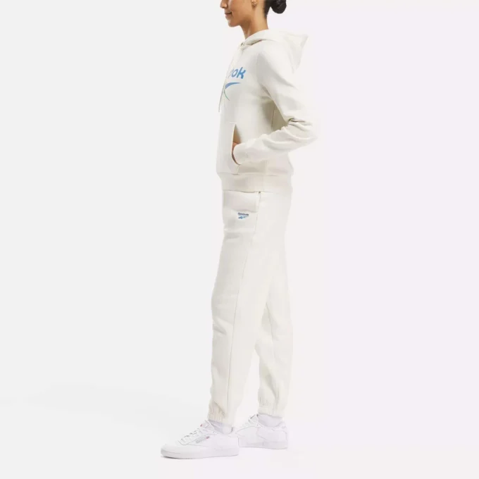 Sudadera con capucha de felpa Reebok Identity Big Logo para mujer