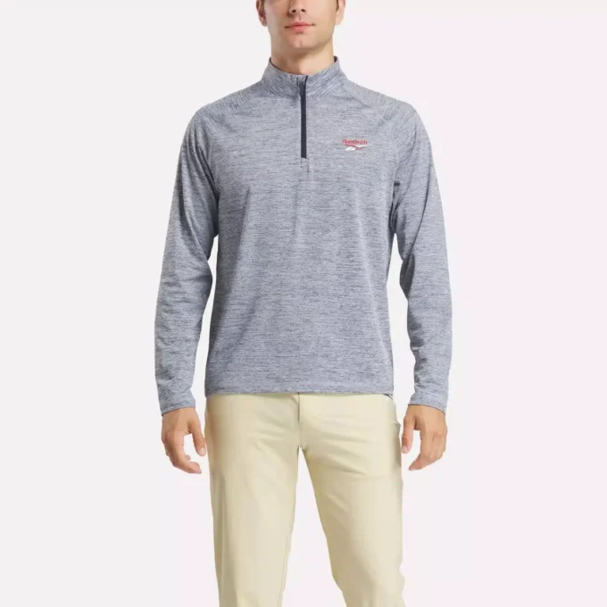 Sudadera con cremallera de un cuarto catiónica para hombre