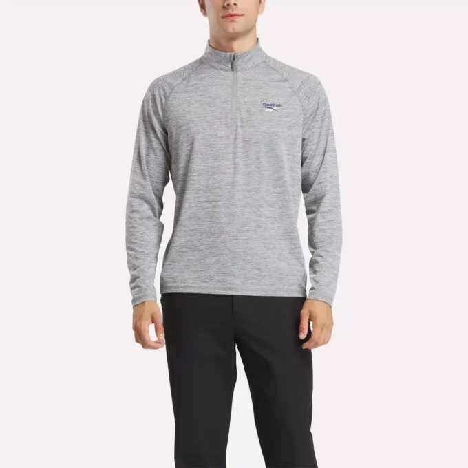 Sudadera con cremallera de un cuarto catiónica para hombre