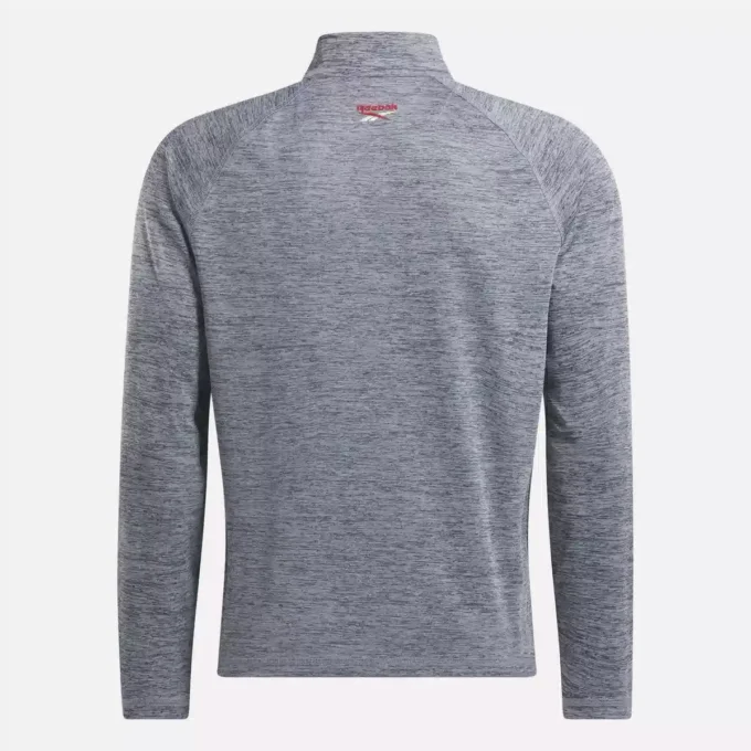 Sudadera con cremallera de un cuarto catiónica para hombre