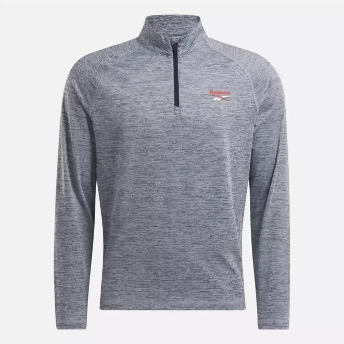 Sudadera con cremallera de un cuarto catiónica para hombre