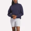 Sudadera con cuello alto Vector para mujer, talla pequeña Sudadera con cuello alto Vector para mujer, talla pequeña