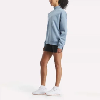 Sudadera de cuello alto largo para mujer