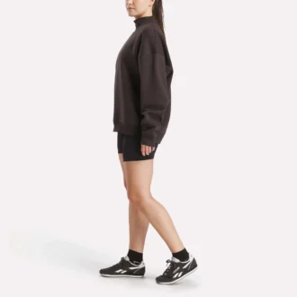 Sudadera de cuello alto largo para mujer