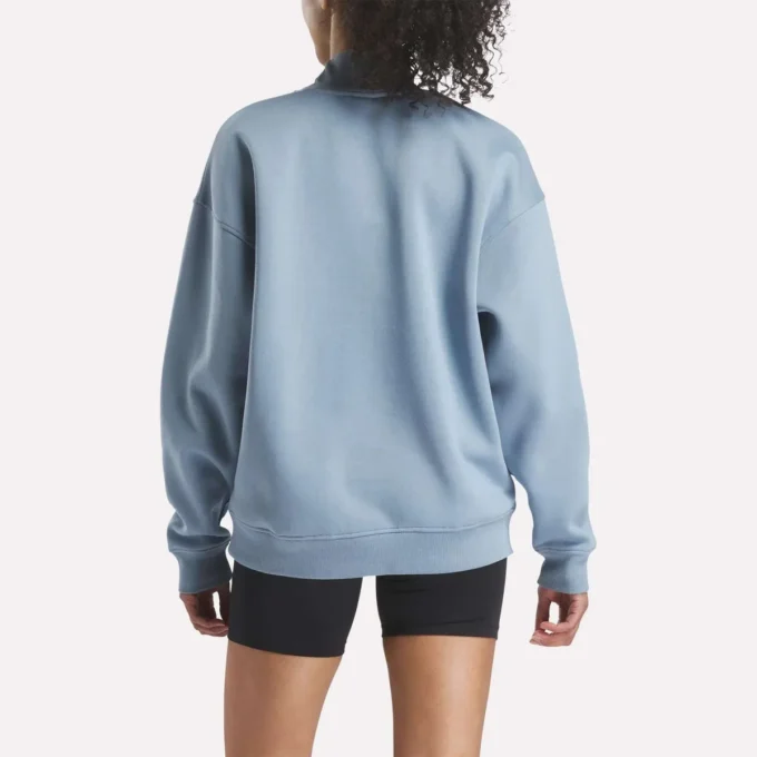 Sudadera de cuello alto largo para mujer