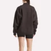 Sudadera de cuello alto largo para mujer
