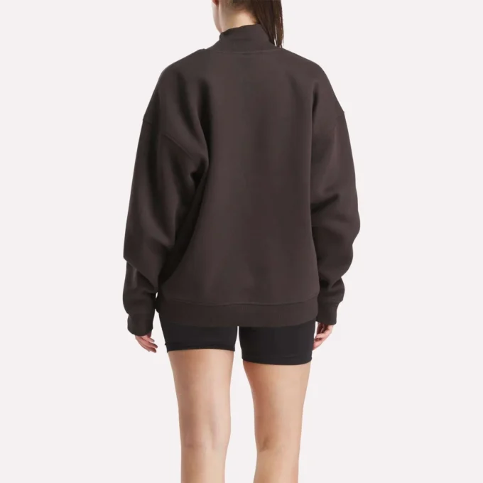 Sudadera de cuello alto largo para mujer