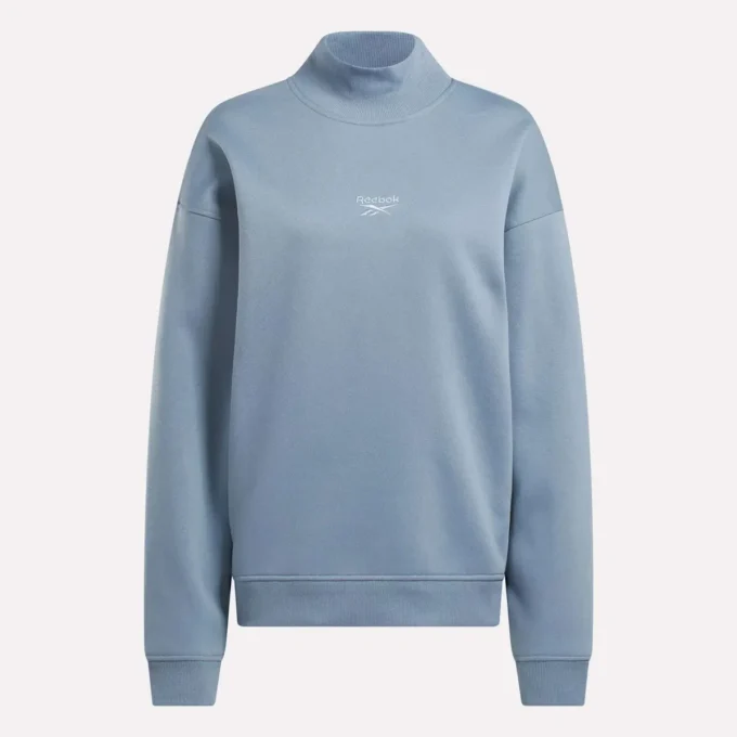 Sudadera de cuello alto largo para mujer