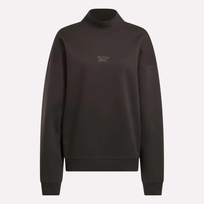 Sudadera de cuello alto largo para mujer