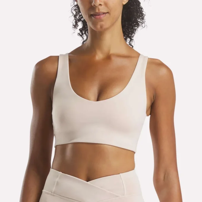Sujetador de yoga con cuello en V para mujer