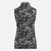 Top de golf sin mangas y cuello alto para mujer – Estampado abstracto Vector